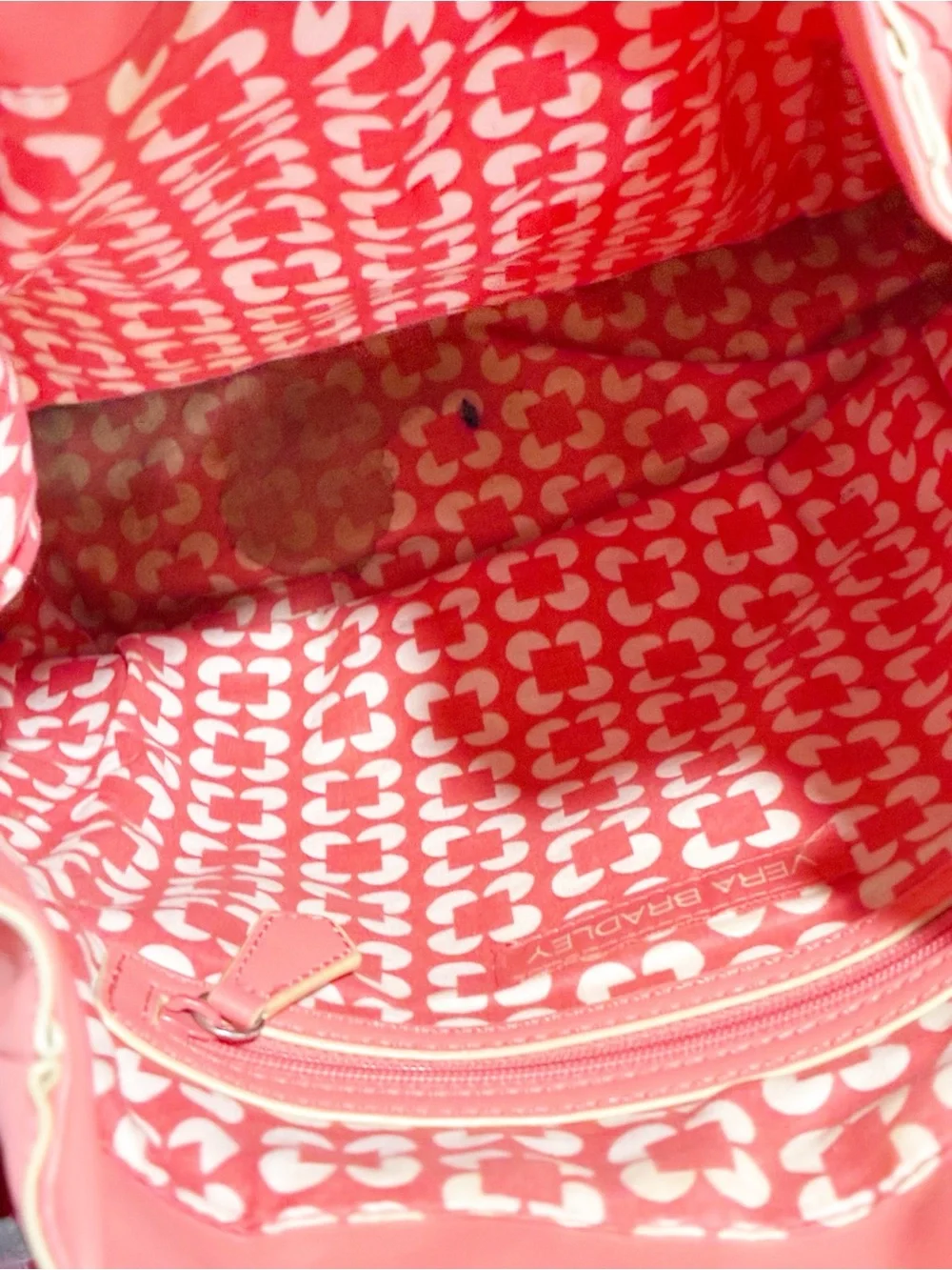 Vera Bradley Coral Drawstring Backpack Handbag